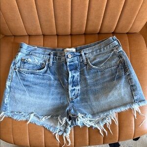AGOLDE Women's Blue Denim Shorts